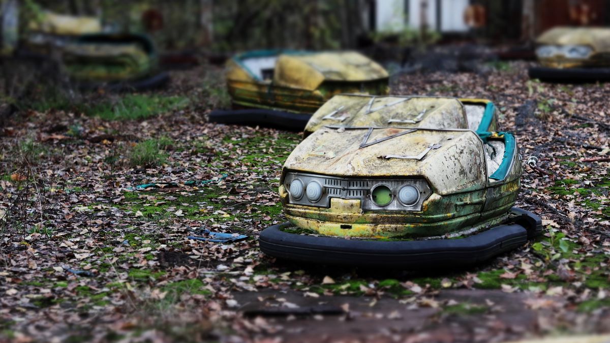 abandoned Chernobyl bumper cars